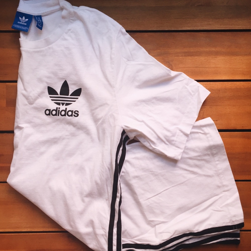 Adidas - white shirt dress